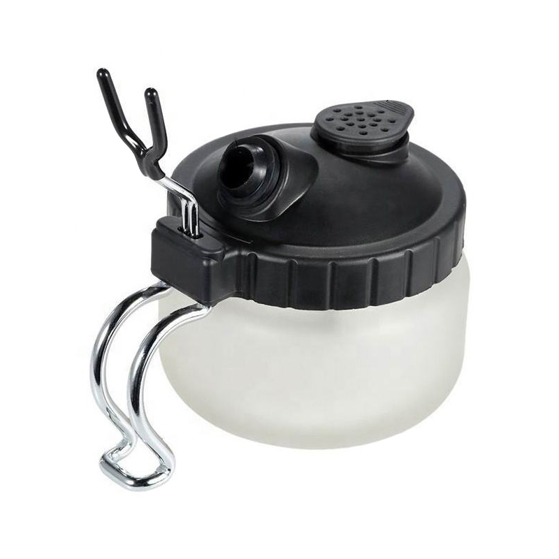 Airbrush Cleaning Pot na may Airbrush Holder Mini Filter